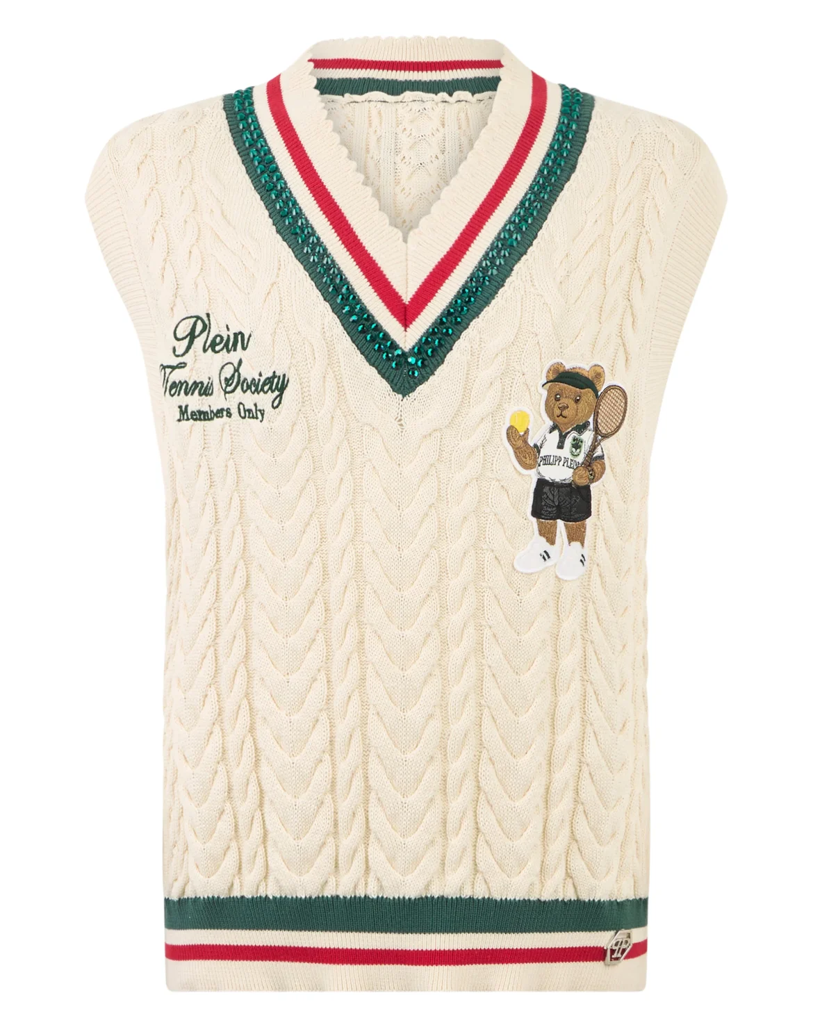 V-Neck Gilet Tennis Club, цвет: Бежевый