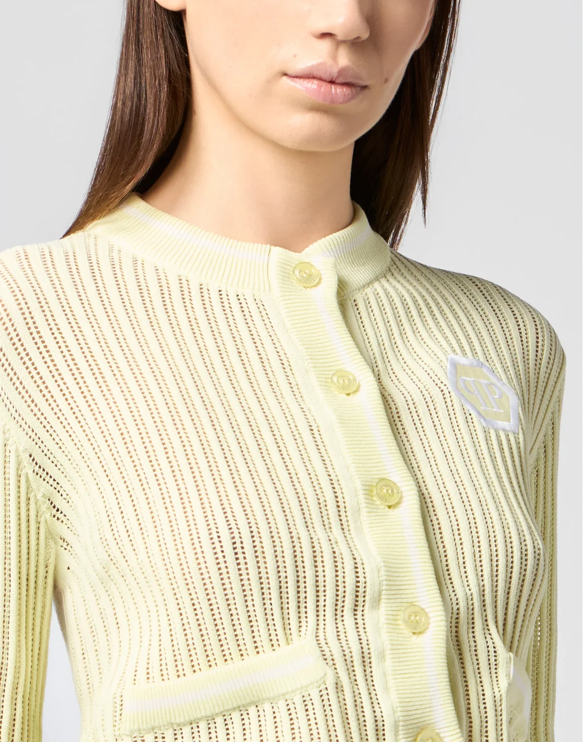 Knitted Cardigan Hexagon, цвет: Желтый