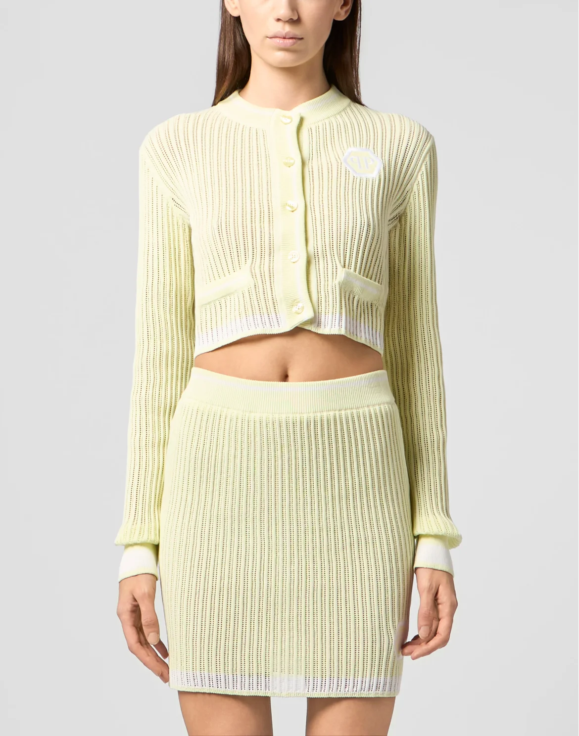 Knitted Cardigan Hexagon, цвет: Желтый