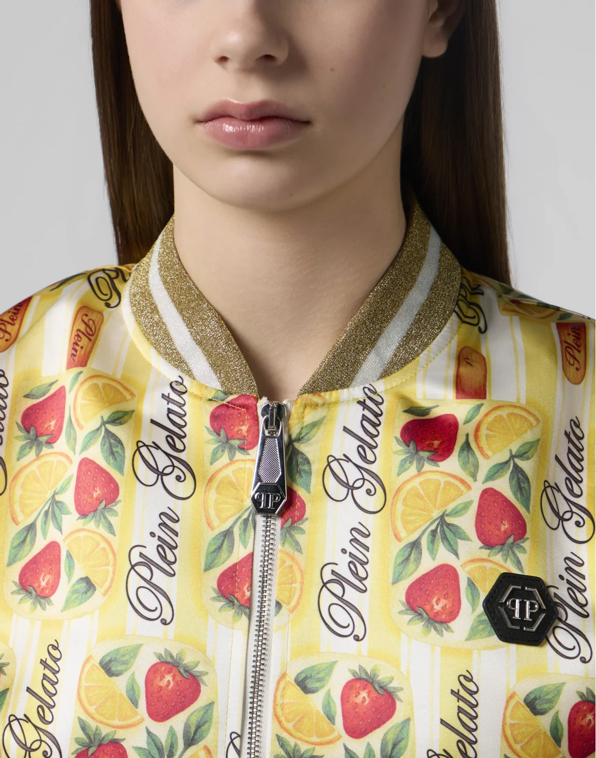 Satin Bomber Jacket Ice Cream, цвет: Желтый