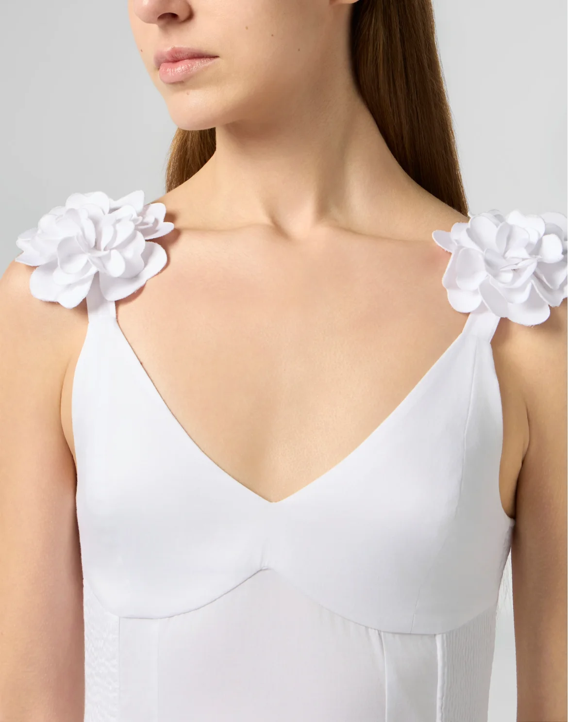 Long Dress Roses, цвет: Белый