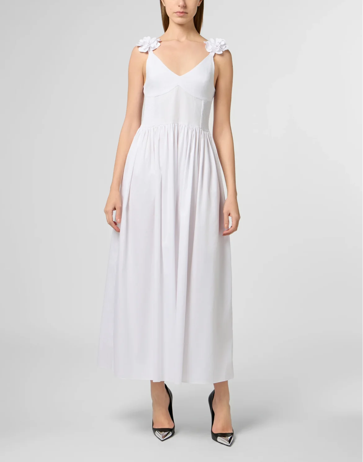 Long Dress Roses, цвет: Белый