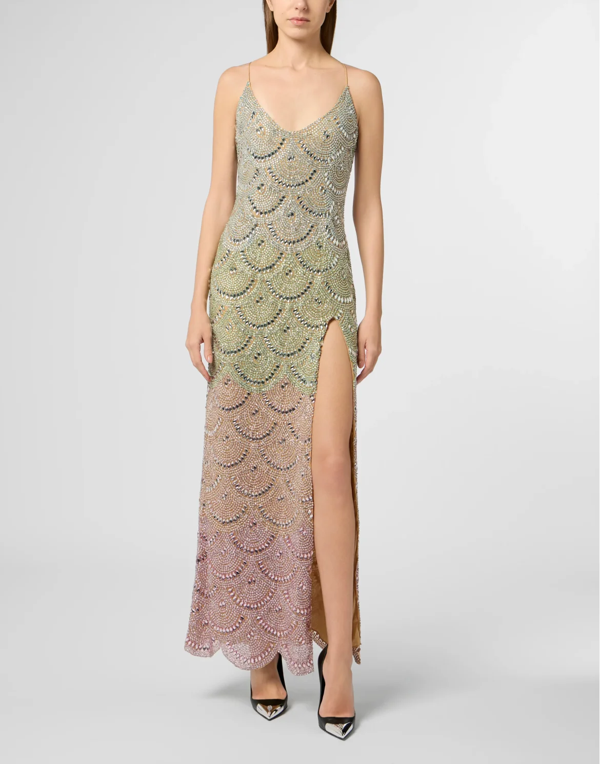 Long Dress Multicolor Waves, цвет: Мультиколор