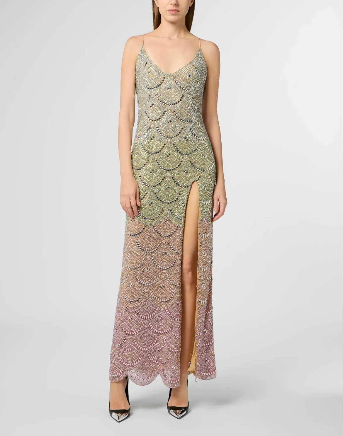 Long Dress Multicolor Waves, цвет: Мультиколор