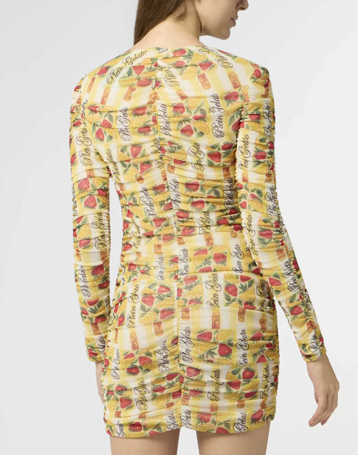 Wrinkled Tulle Mini Dress Gelato, цвет: Желтый