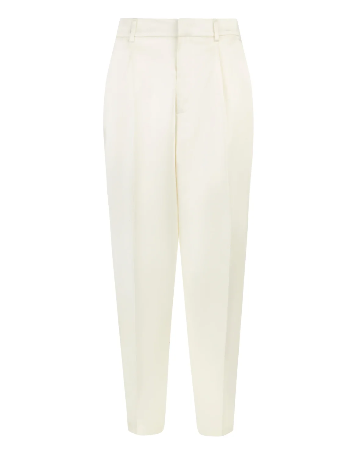 Satin Dame Fit Trousers, цвет: Белый