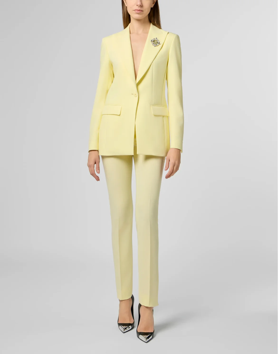 Wool Office Trousers Regular Waist, цвет: Желтый