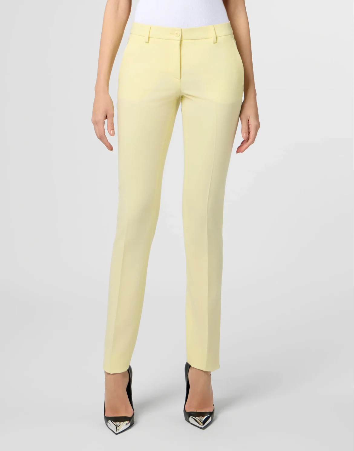 Wool Office Trousers Regular Waist, цвет: Желтый