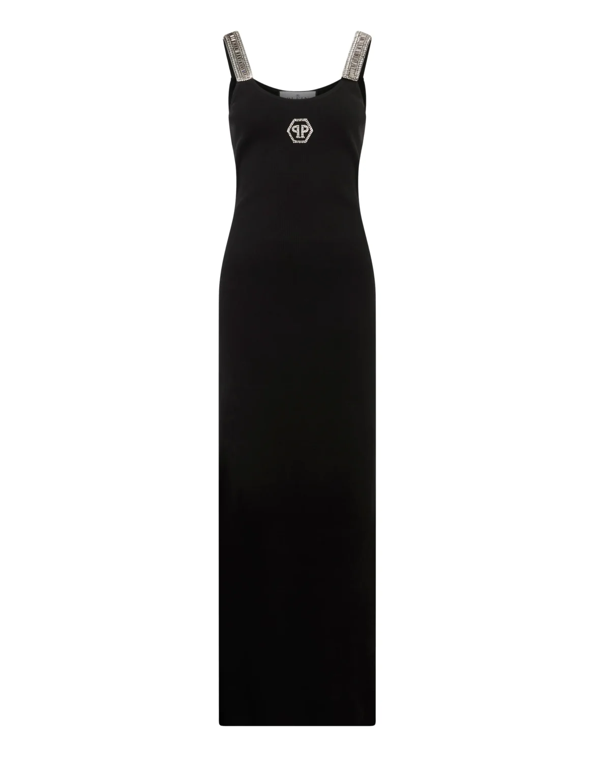 Long Tank Dress Strass Hexagon, цвет: Черный
