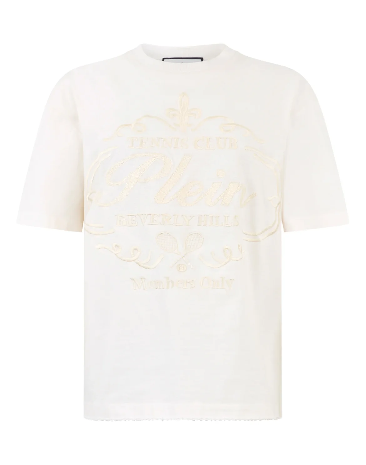 Washed Man Fit T-Shirt Tennis Club, цвет: Бежевый