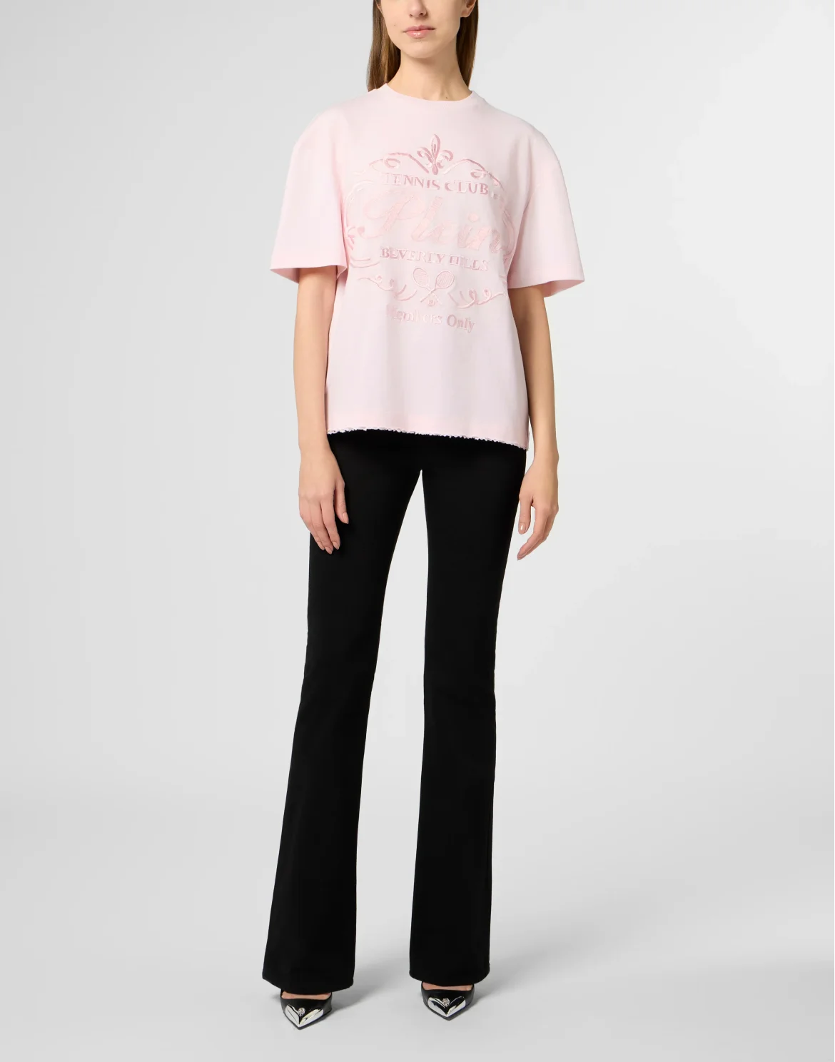 Washed Man Fit T-Shirt Tennis Club, цвет: Розовый