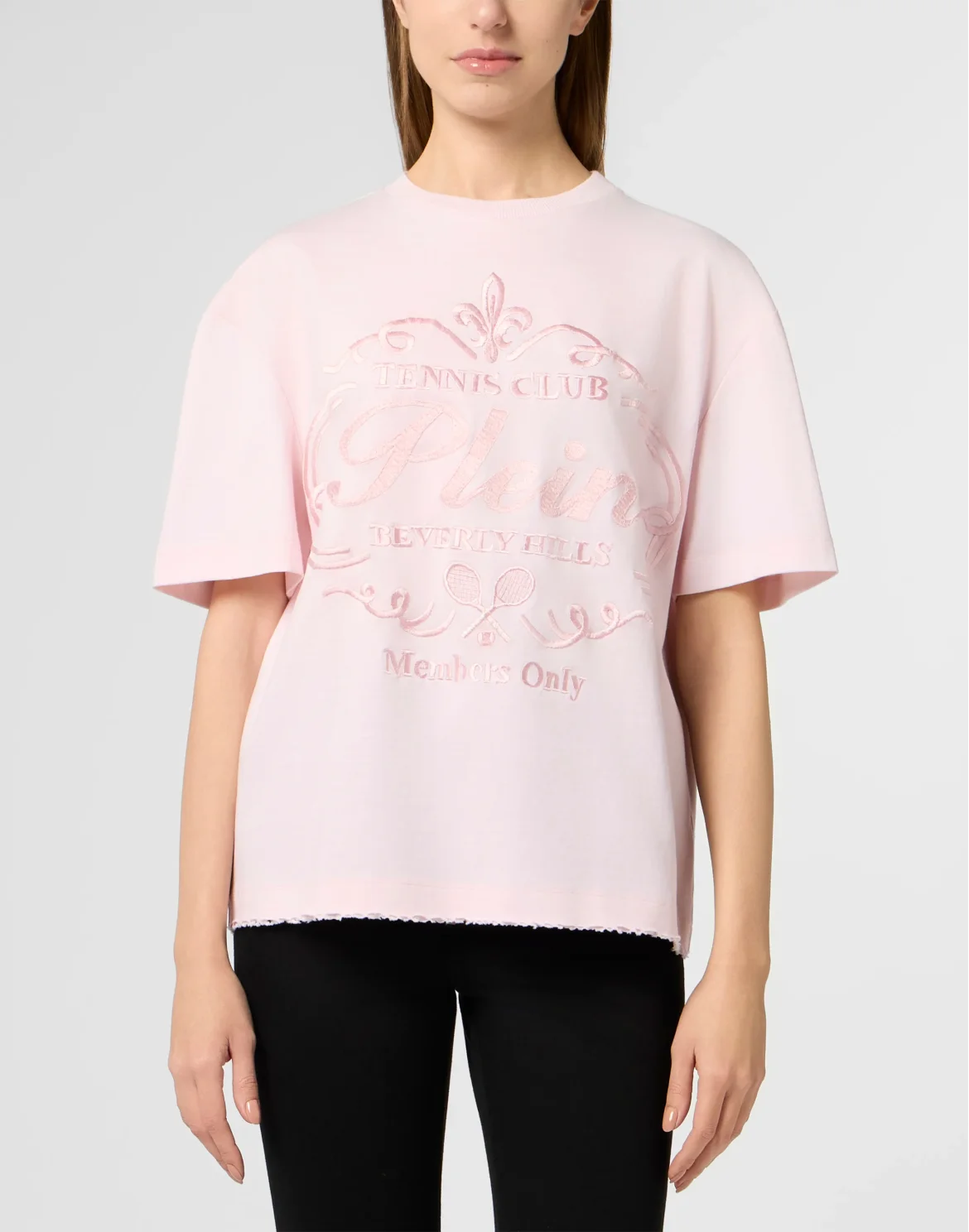Washed Man Fit T-Shirt Tennis Club, цвет: Розовый