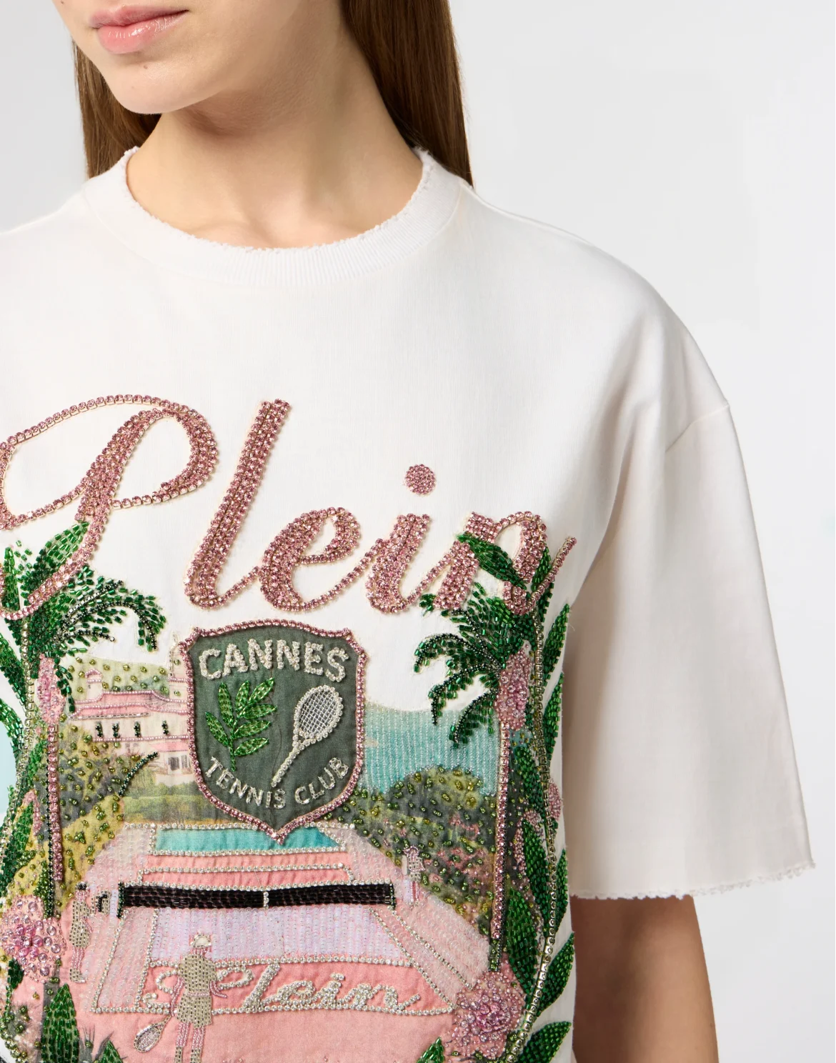 Washed Man Fit T-Shirt Cannes Tennis Club, цвет: Бежевый
