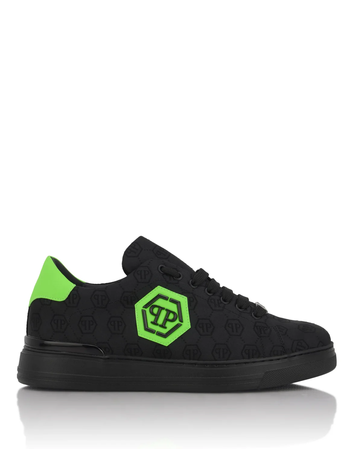 Low-Top Sneakers Jacquard Monogram, цвет: Зеленый