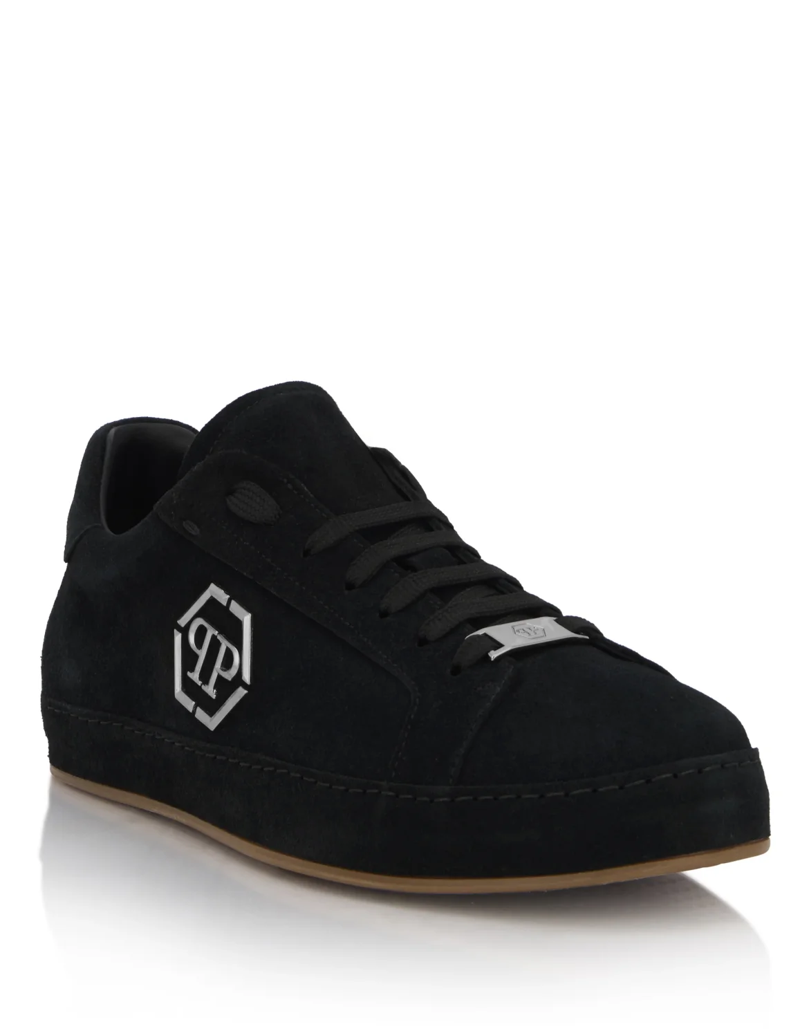 Suede Low-Top Sneakers Plein Royal, цвет: Черный