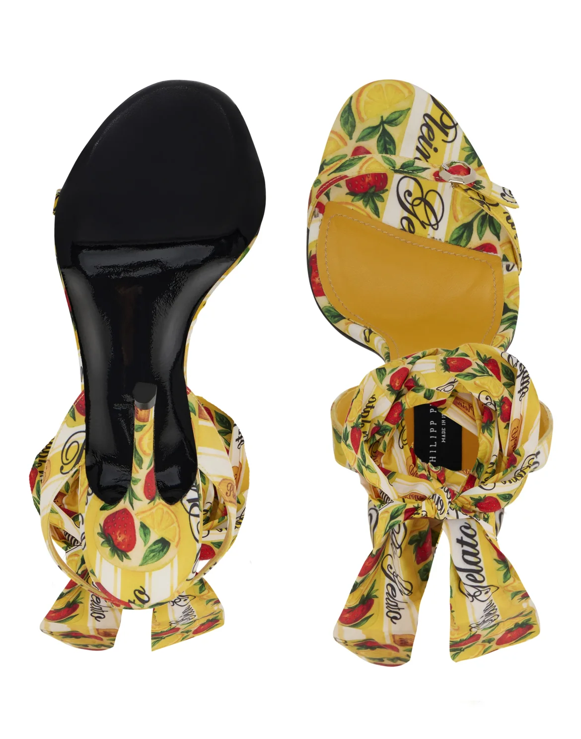 Satin High Heels Sandals Gelato, цвет: Желтый