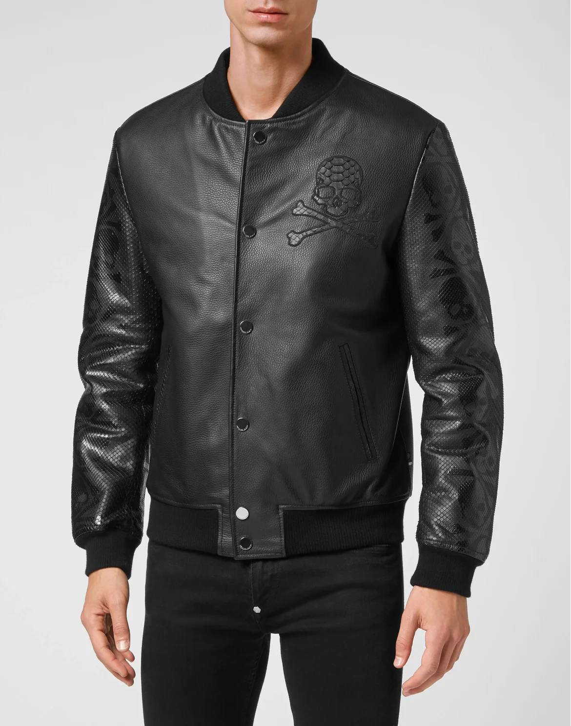 Python Bomber Luxury, цвет: Черный