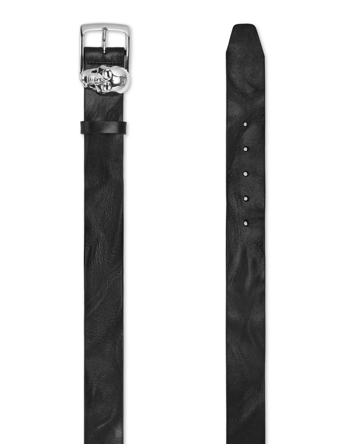 Leather Belt Skull, цвет: Черный