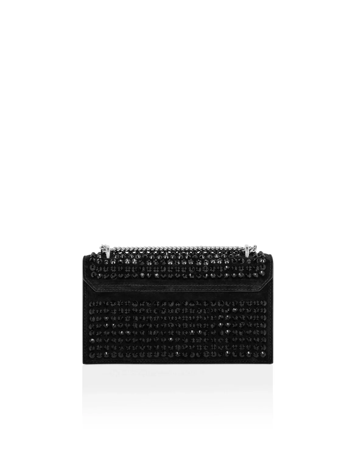 Small Embellished Clutch Eagle, цвет: Черный