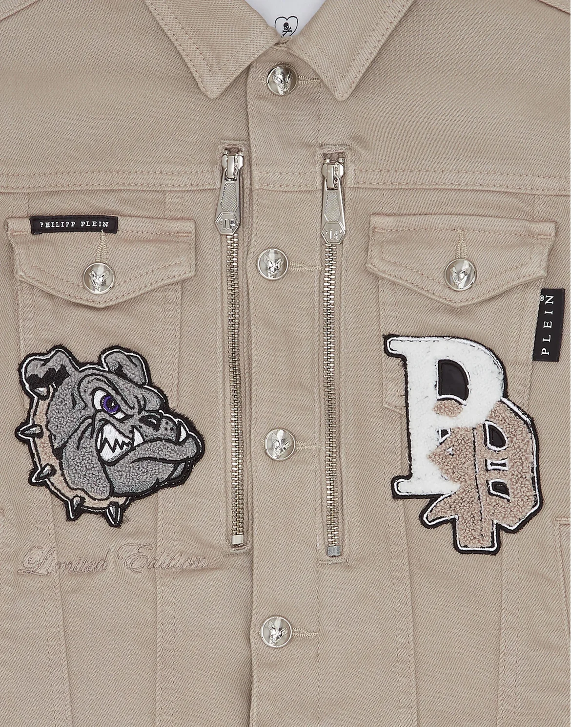 Denim Jacket Bulldogs, цвет: Бежевый