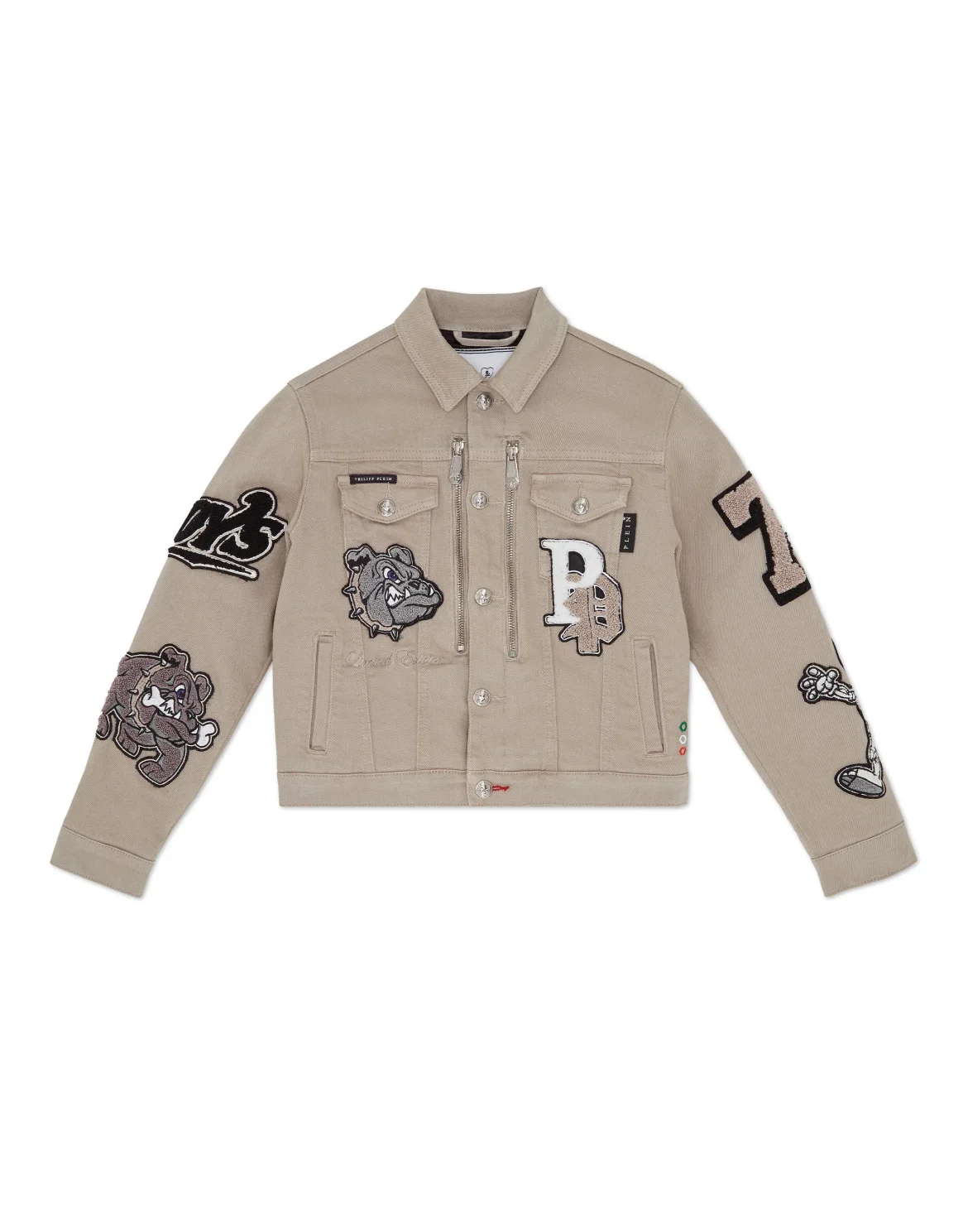 Denim Jacket Bulldogs, цвет: Бежевый