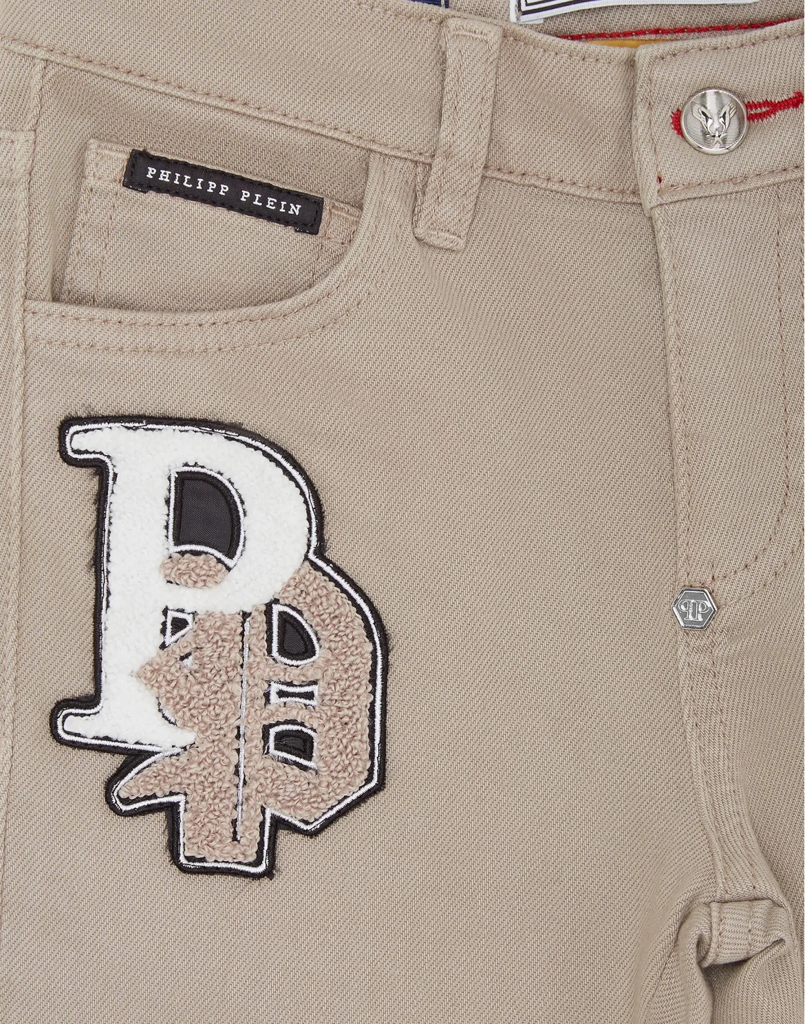 Denim Trousers Super Straight Cut Bulldogs, цвет: Бежевый