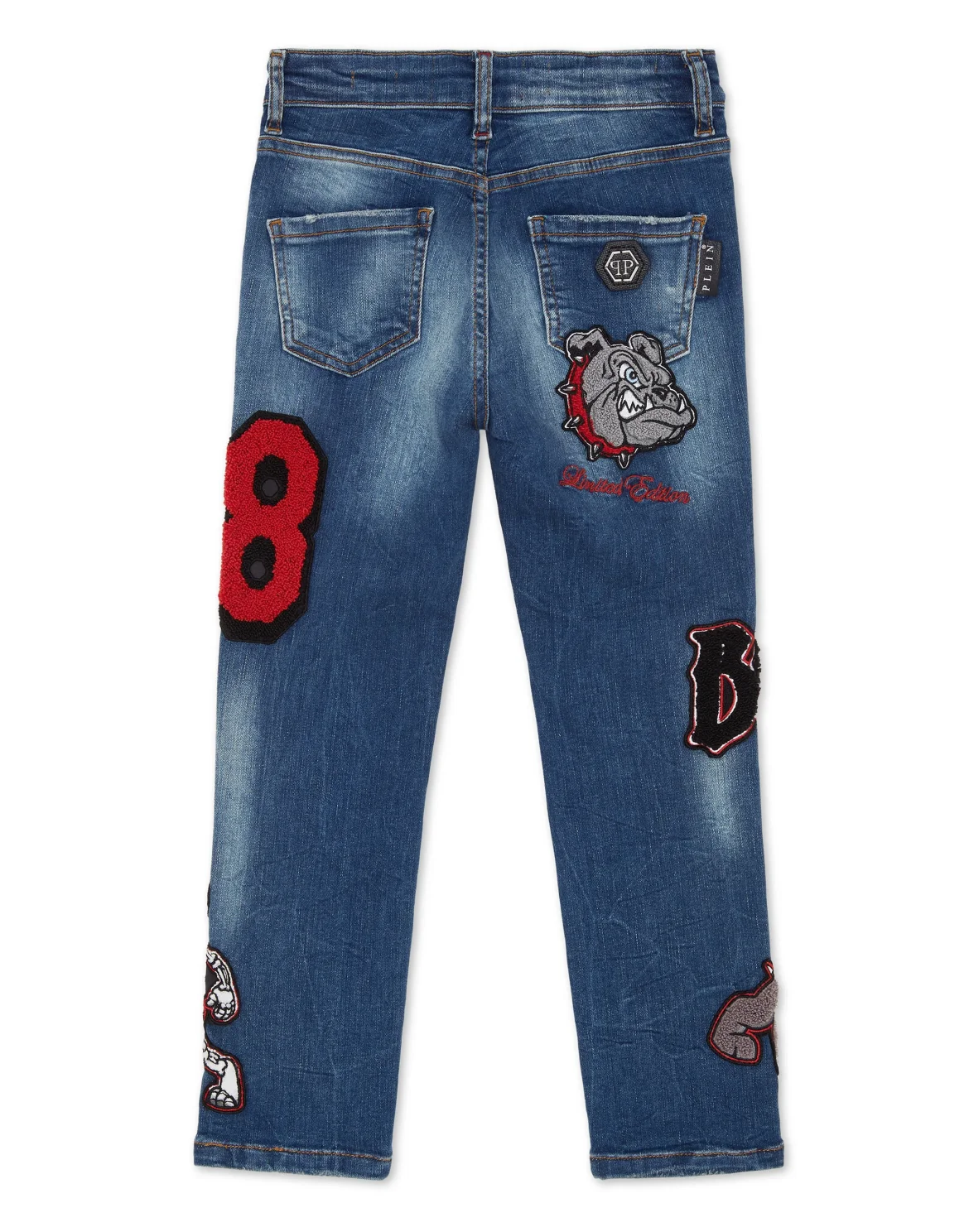 Denim Trousers Super Straight Cut Bulldogs, цвет: Синий