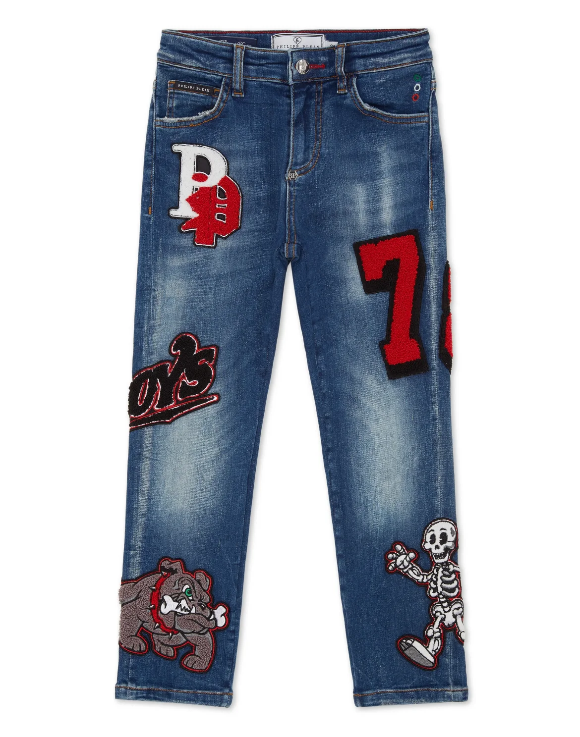 Denim Trousers Super Straight Cut Bulldogs, цвет: Синий