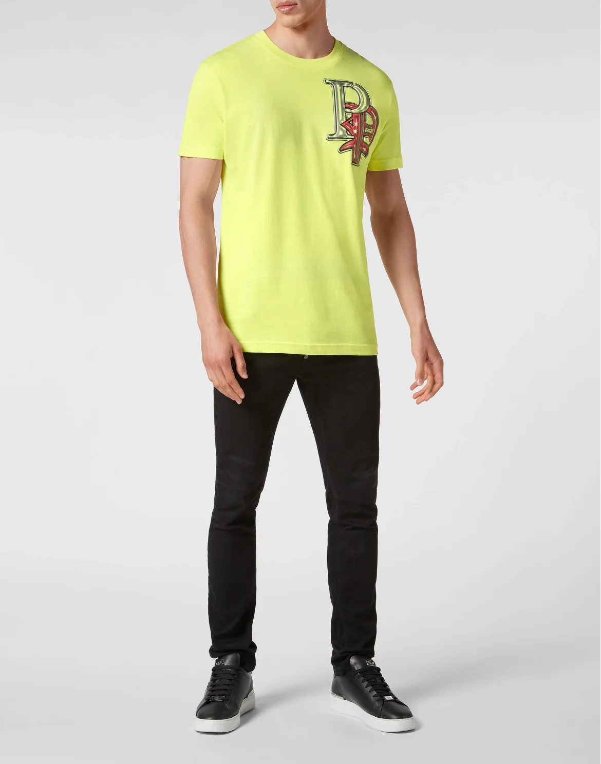 T-shirt Round Neck SS Gothic Plein, цвет: Желтый