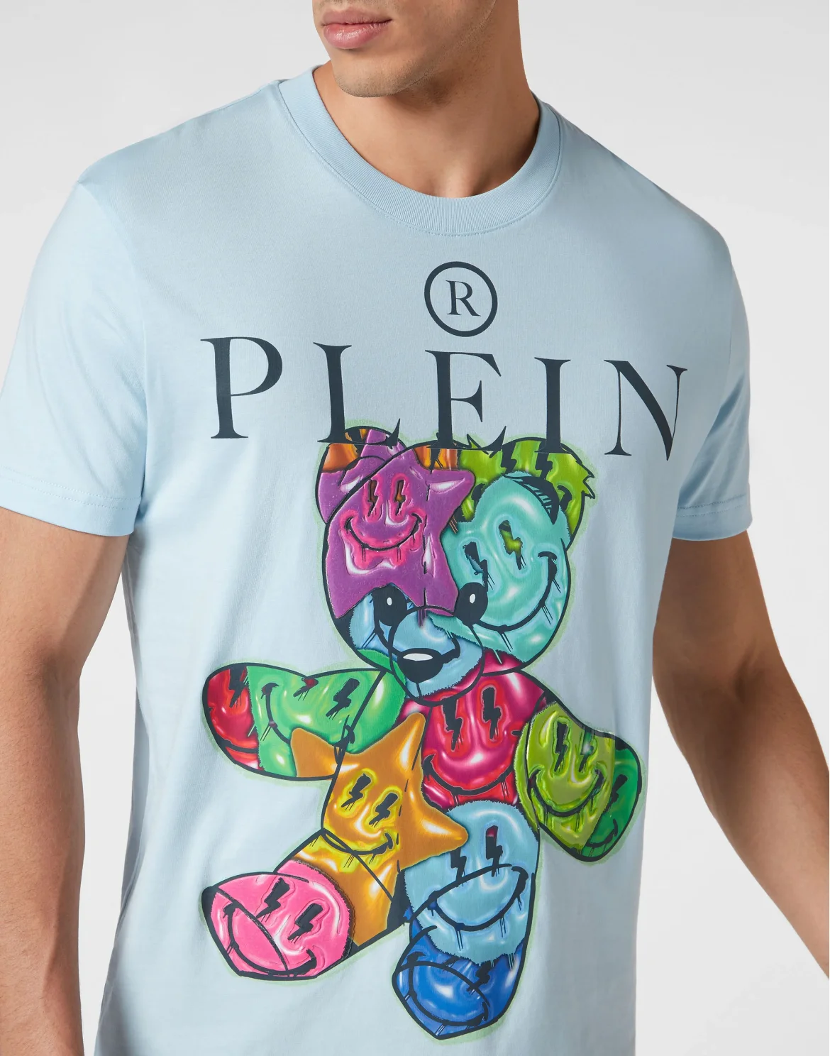 T-shirt Round Neck SS Smile, цвет: Голубой