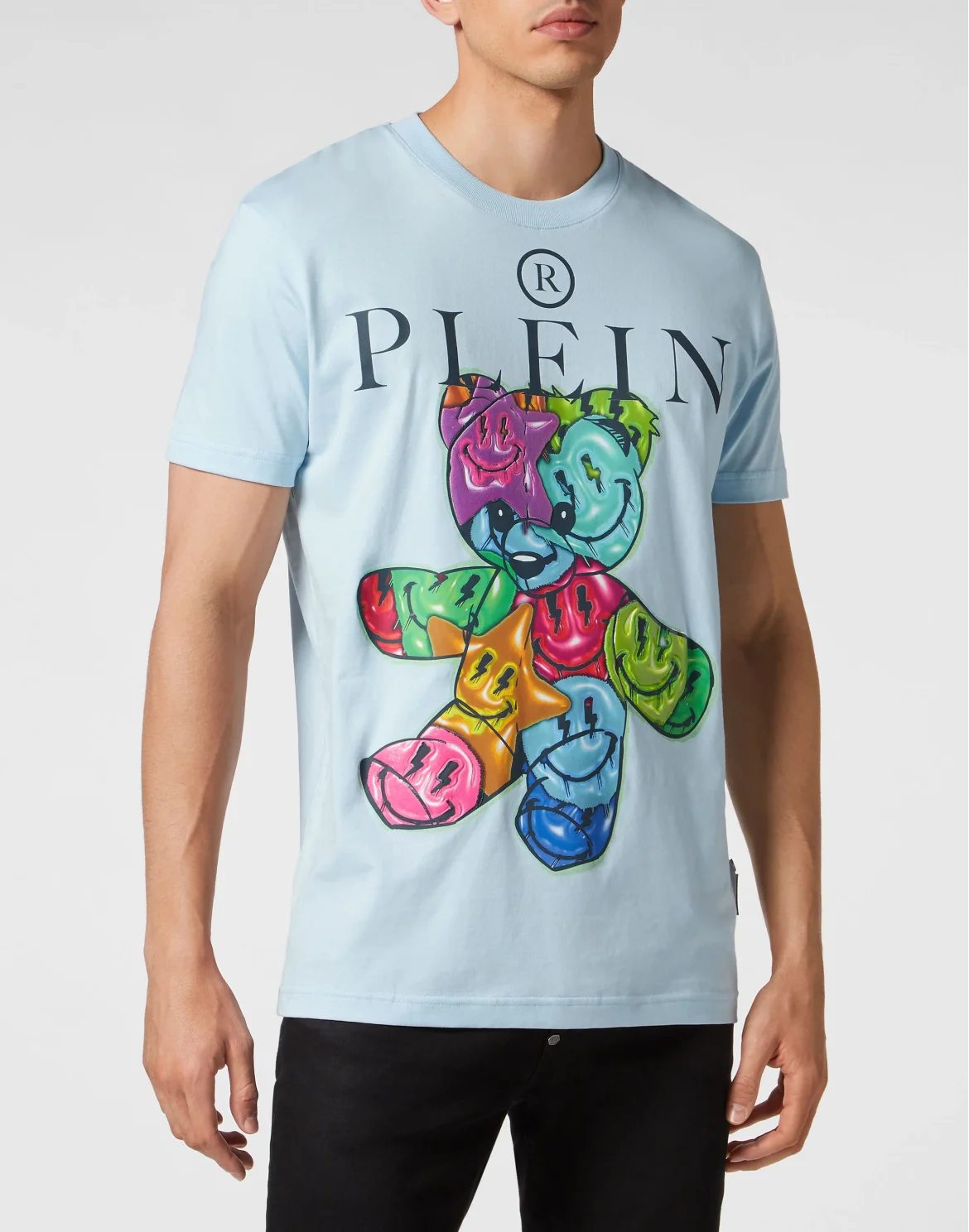 T-shirt Round Neck SS Smile, цвет: Голубой