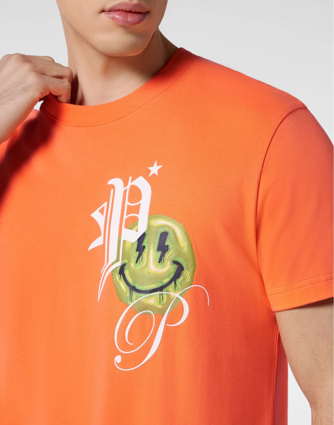 T-shirt Round Neck SS Smile, цвет: Оранжевый