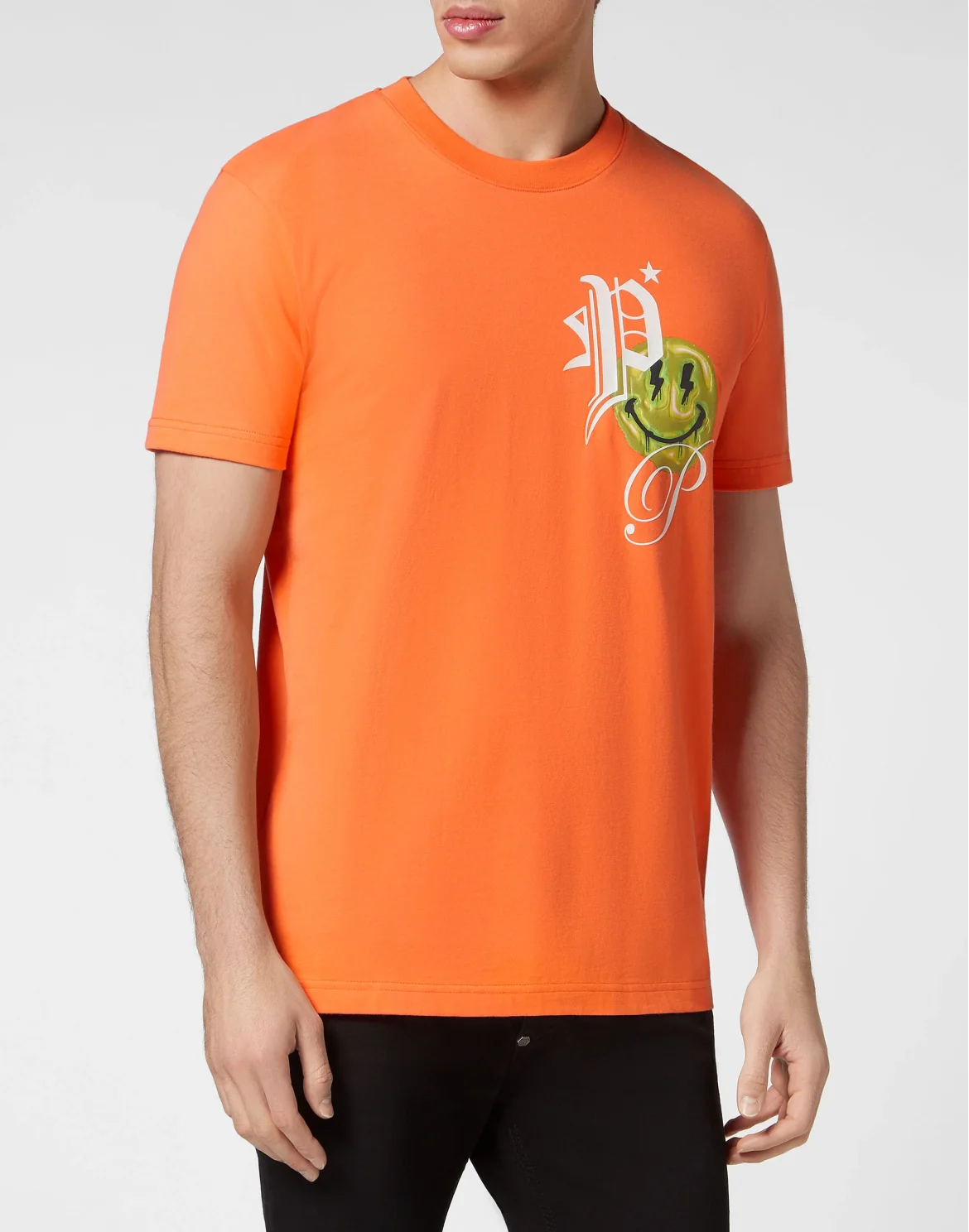 T-shirt Round Neck SS Smile, цвет: Оранжевый