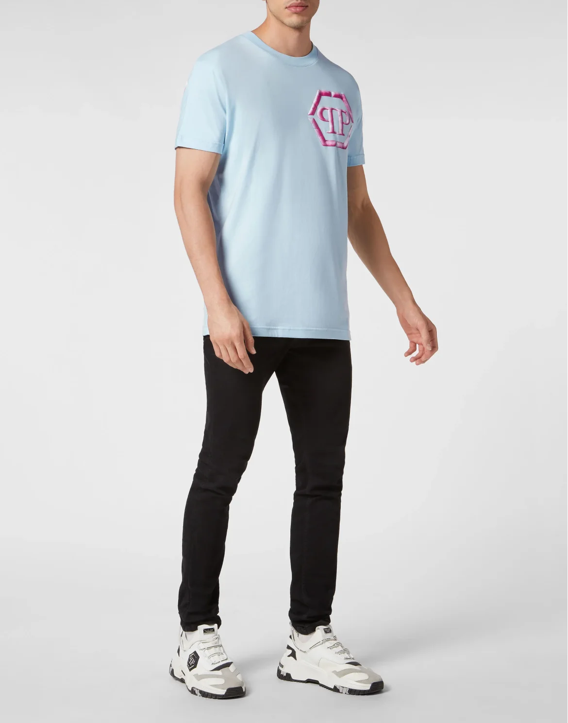 T-shirt Round Neck SS Hexagon, цвет: Голубой