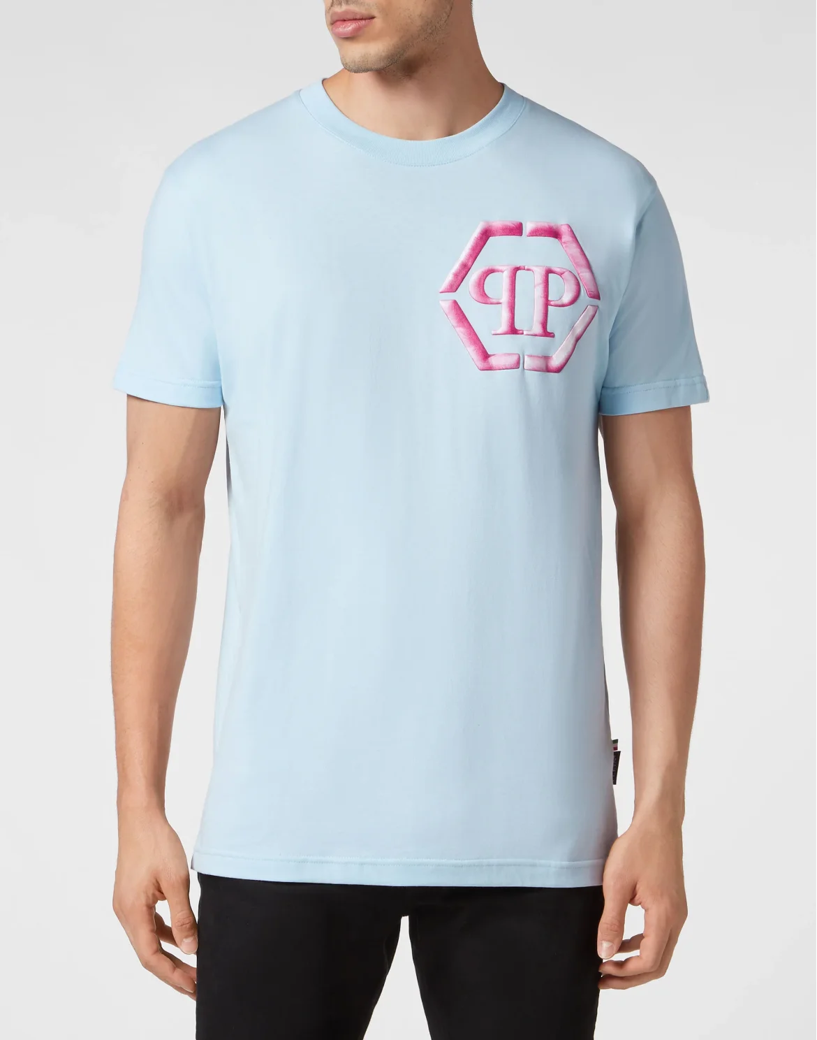 T-shirt Round Neck SS Hexagon, цвет: Голубой