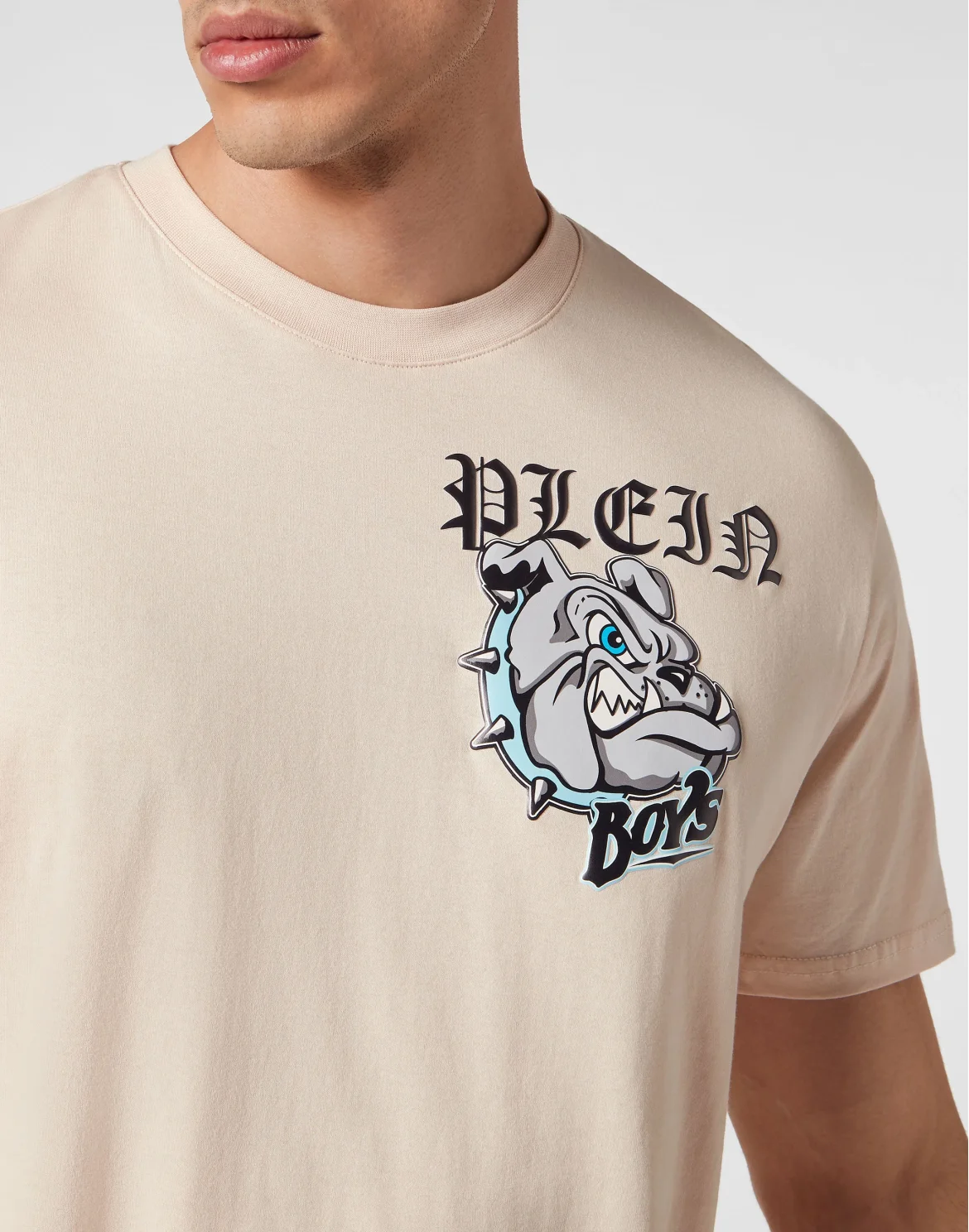 T-shirt Round Neck SS Bulldogs, цвет: Бежевый