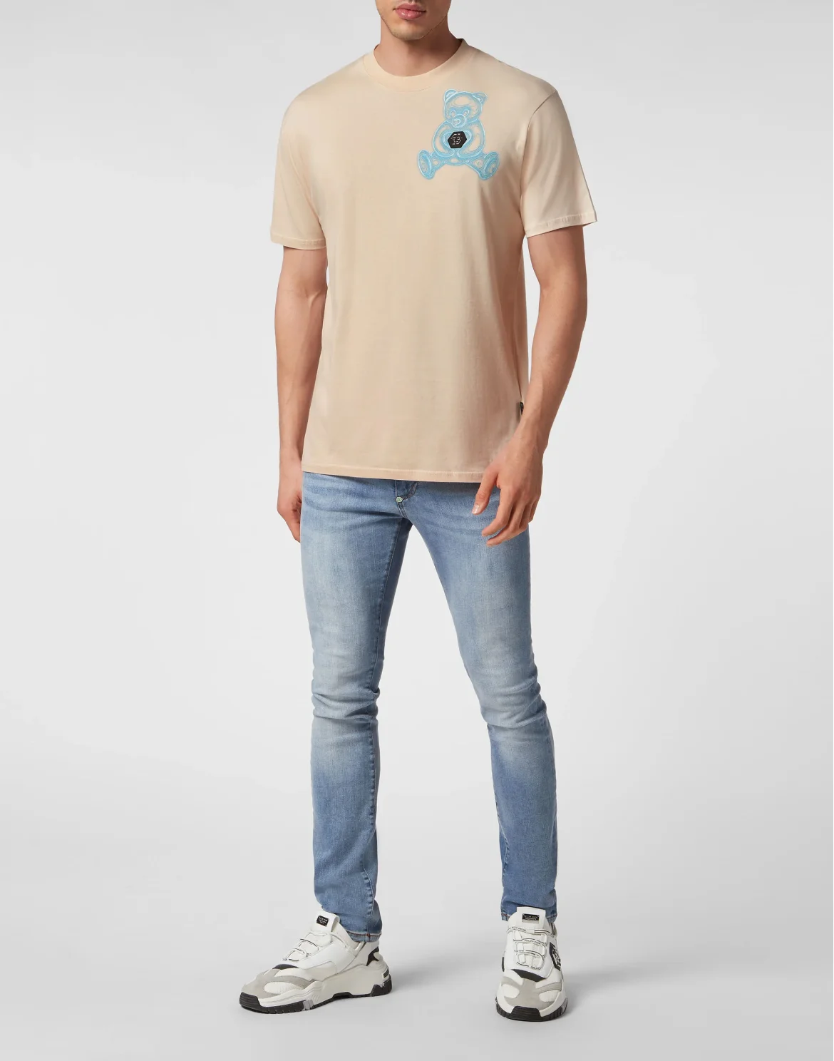 T-shirt Round Neck SS Teddy Bear, цвет: Бежевый