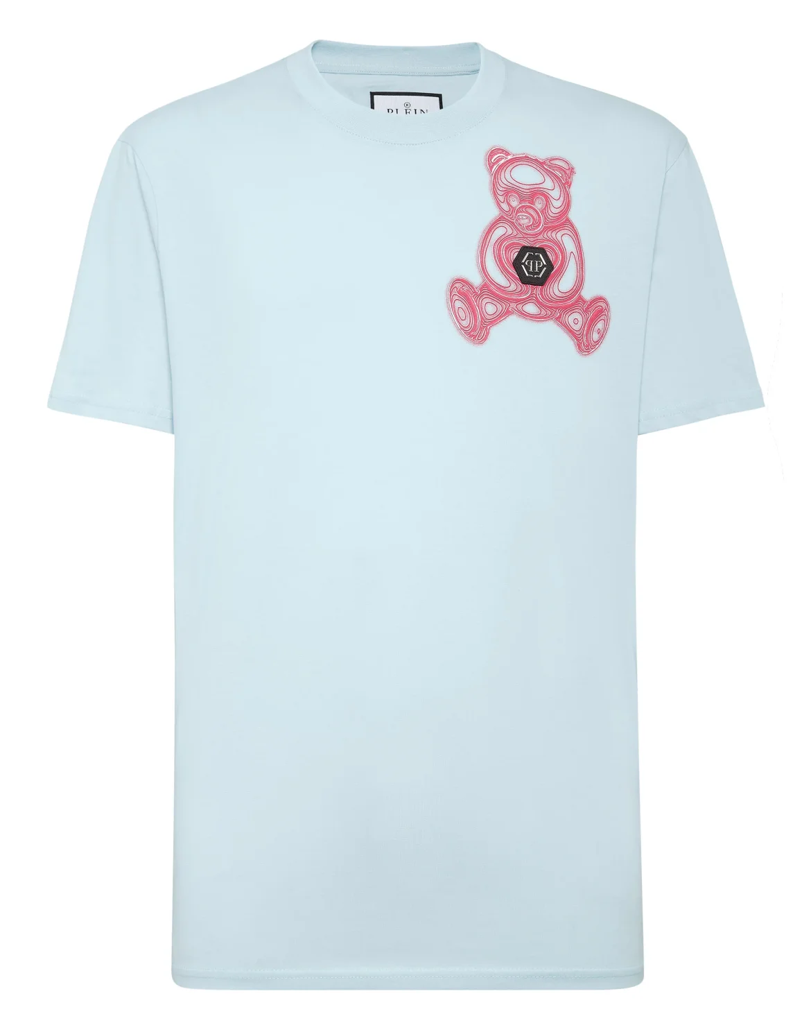 T-shirt Round Neck SS Teddy Bear, цвет: Голубой