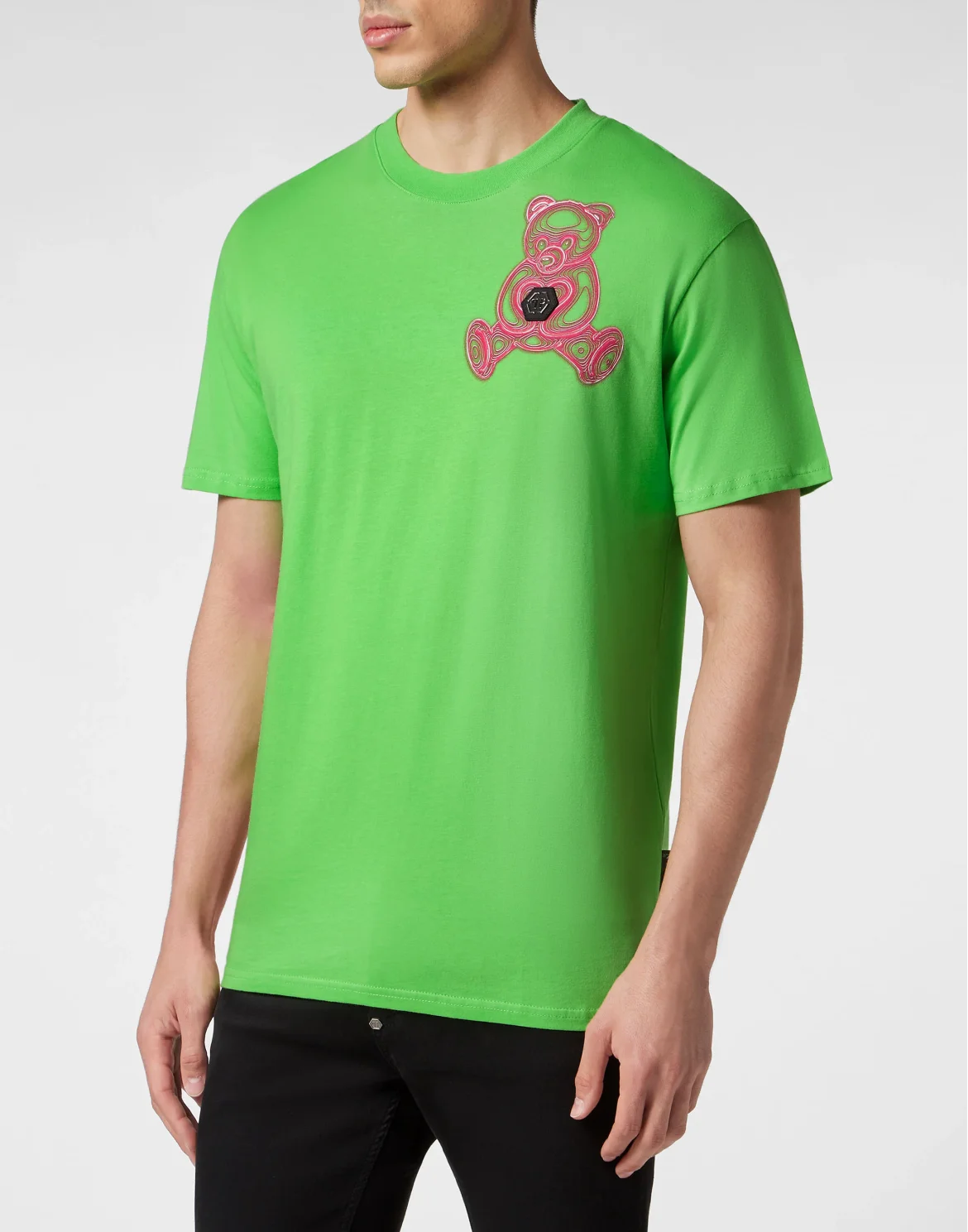 T-shirt Round Neck SS Teddy Bear, цвет: Зеленый