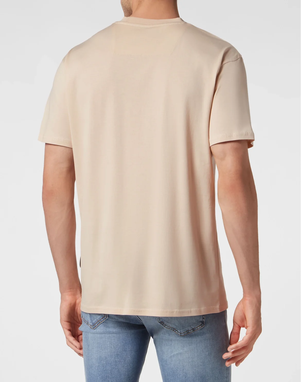 T-shirt Round Neck SS Gothic Plein, цвет: Бежевый