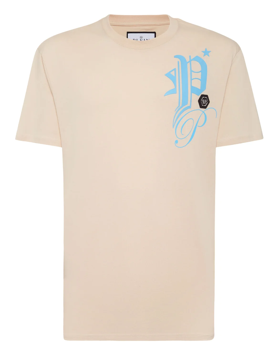 T-shirt Round Neck SS Gothic Plein, цвет: Бежевый