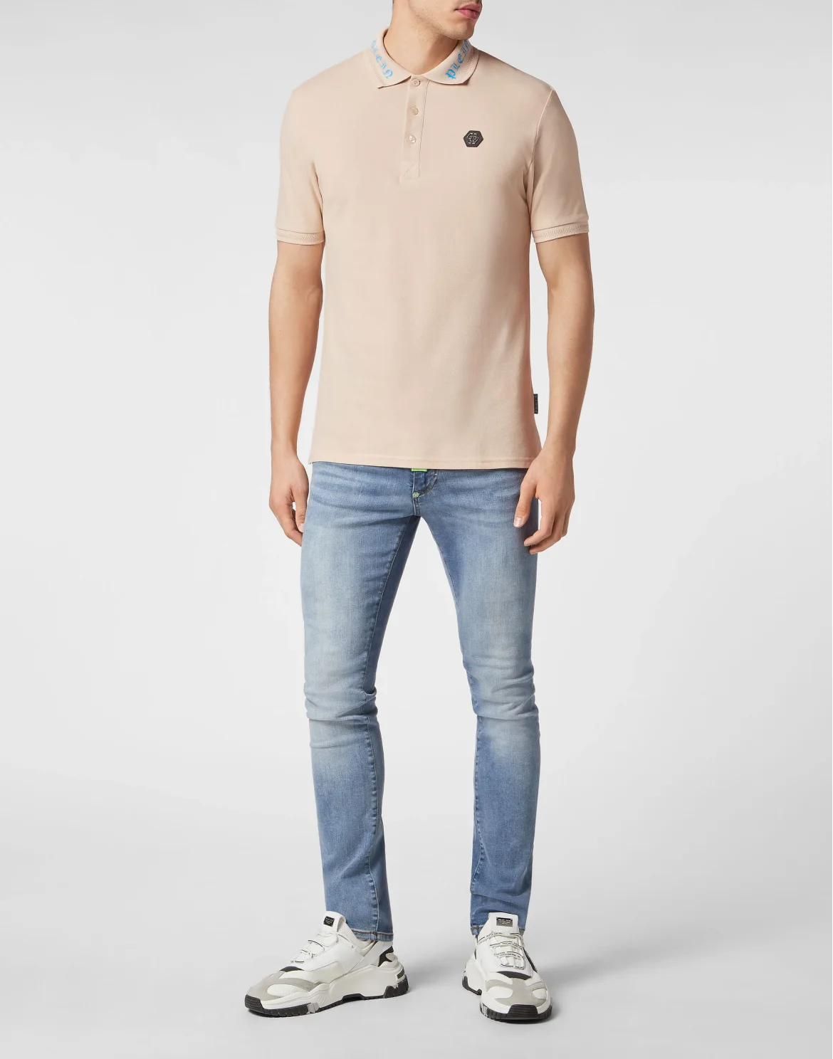 Polo shirt SS Gothic Plein, цвет: Бежевый
