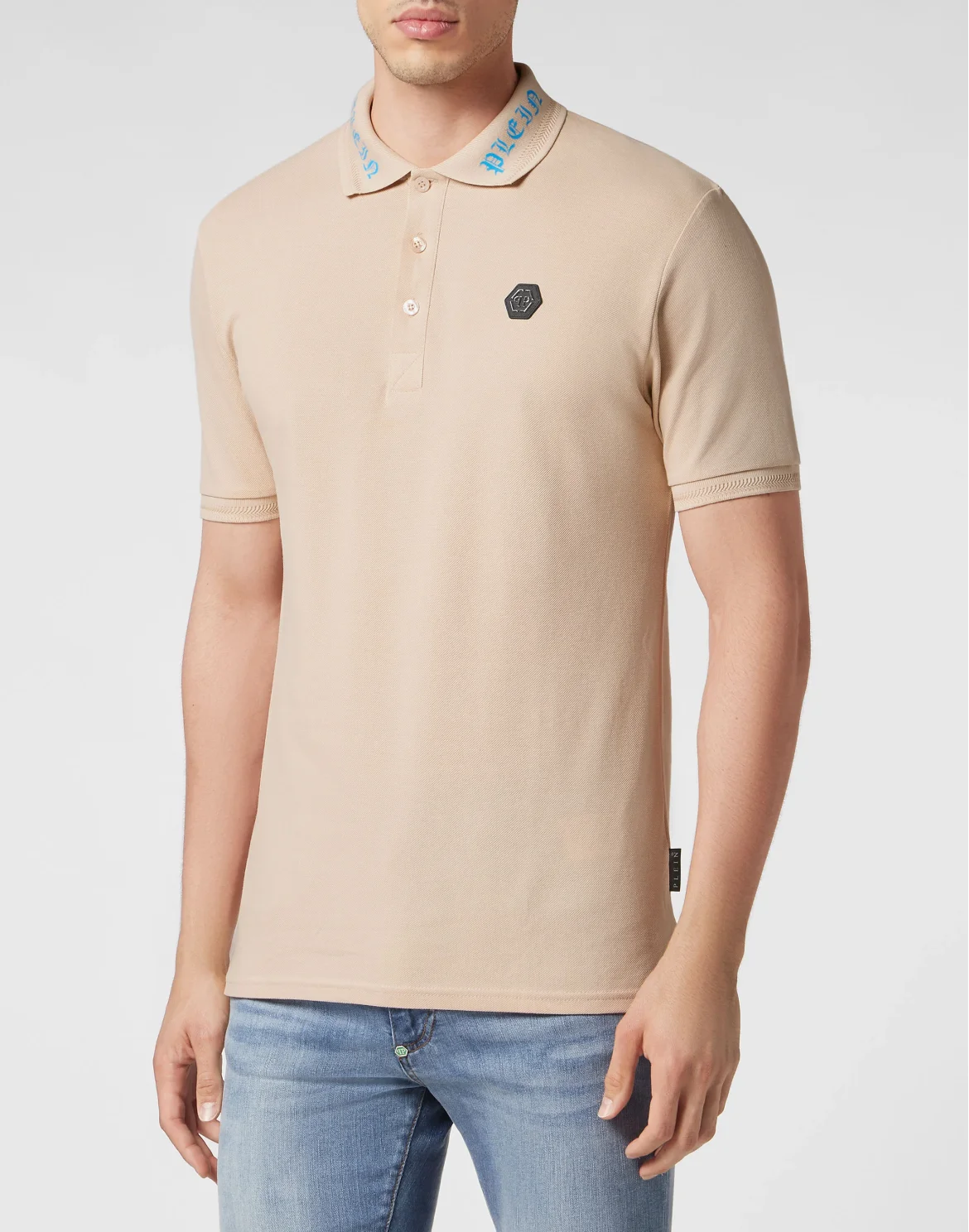 Polo shirt SS Gothic Plein, цвет: Бежевый