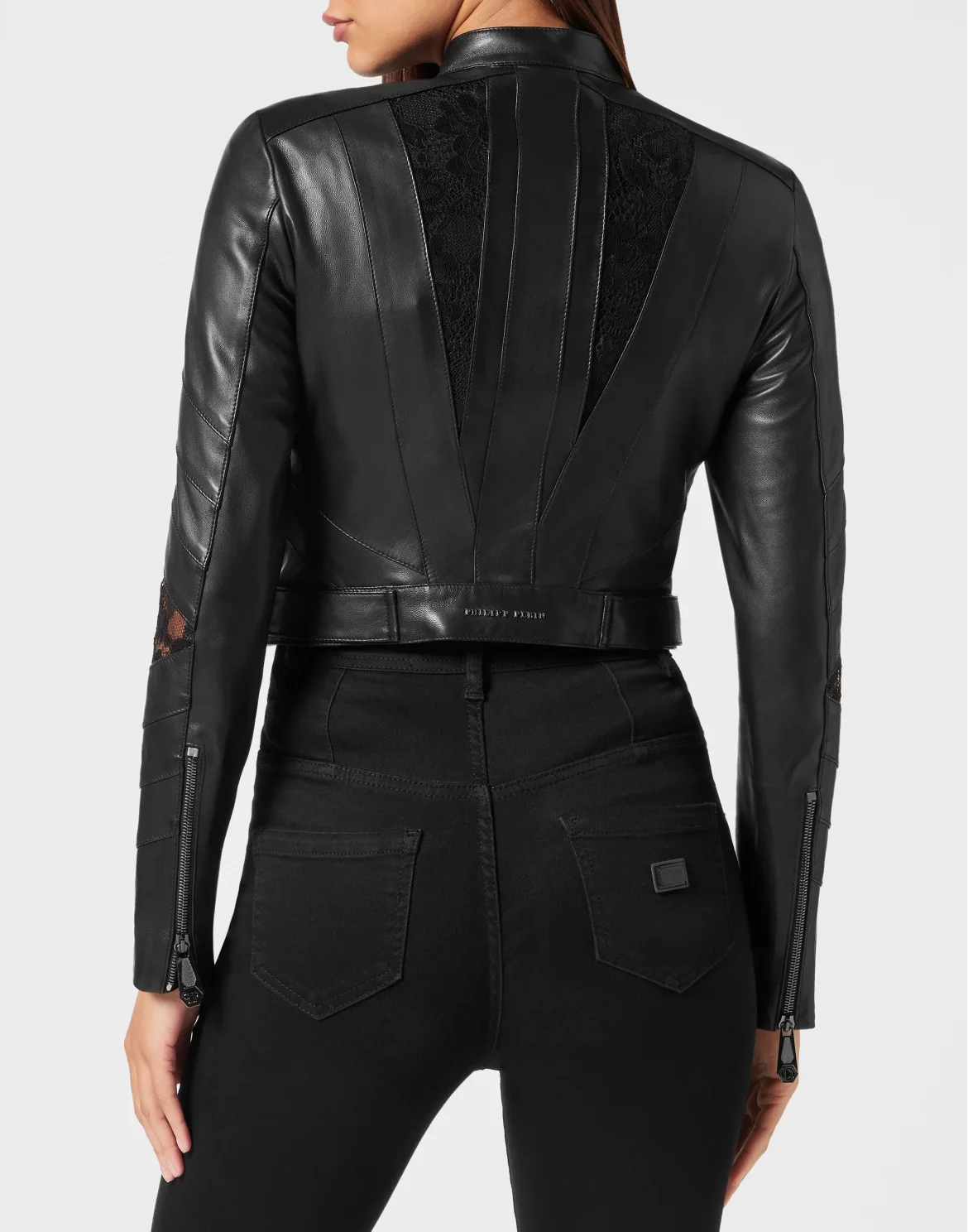 Leather Fitted Biker Lace, цвет: Черный