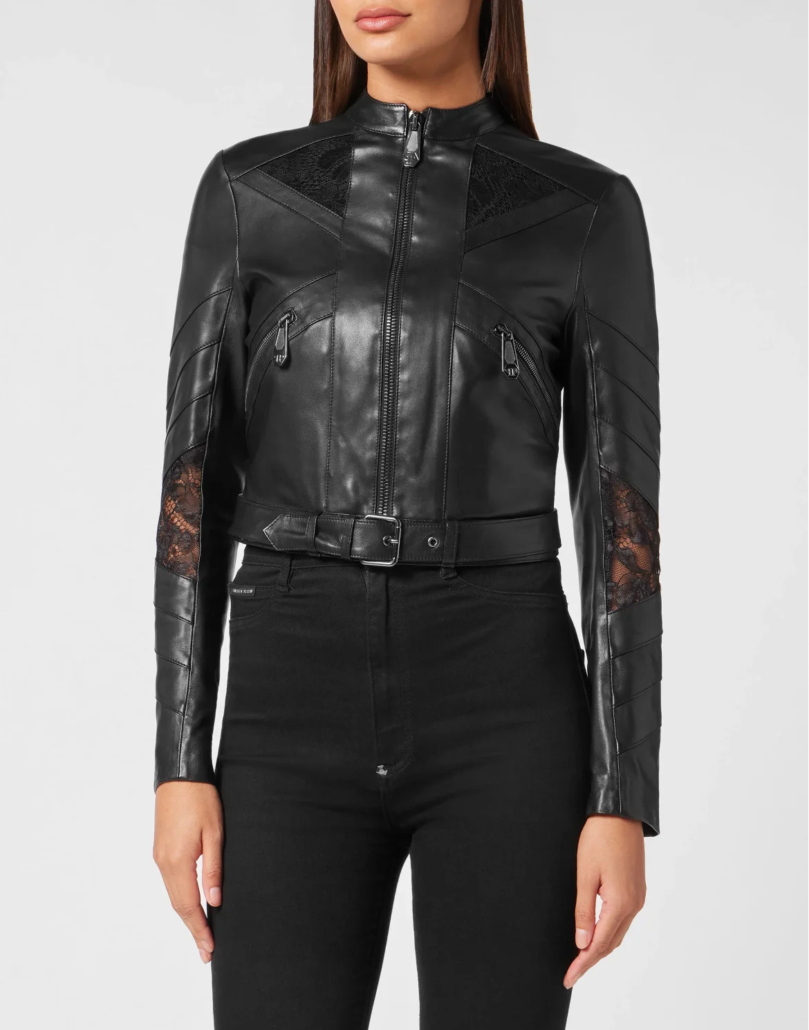 Leather Fitted Biker Lace, цвет: Черный