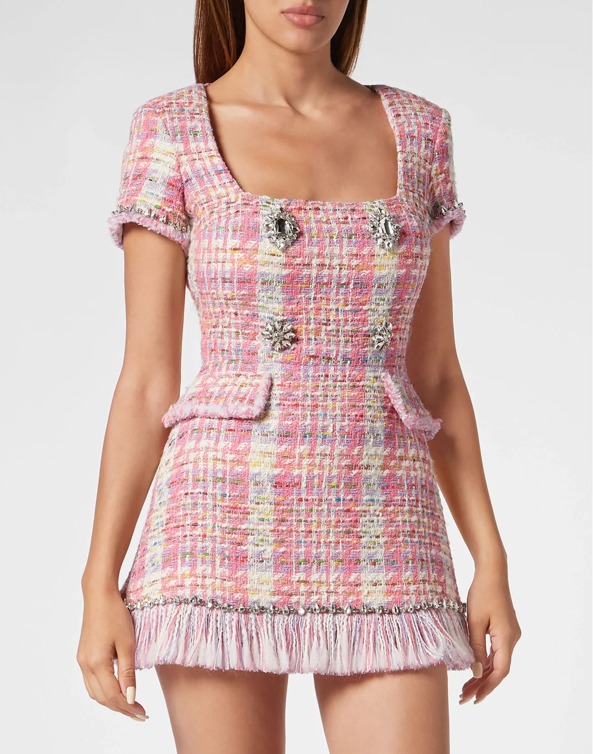 Mini Dress Tweed, цвет: Розовый