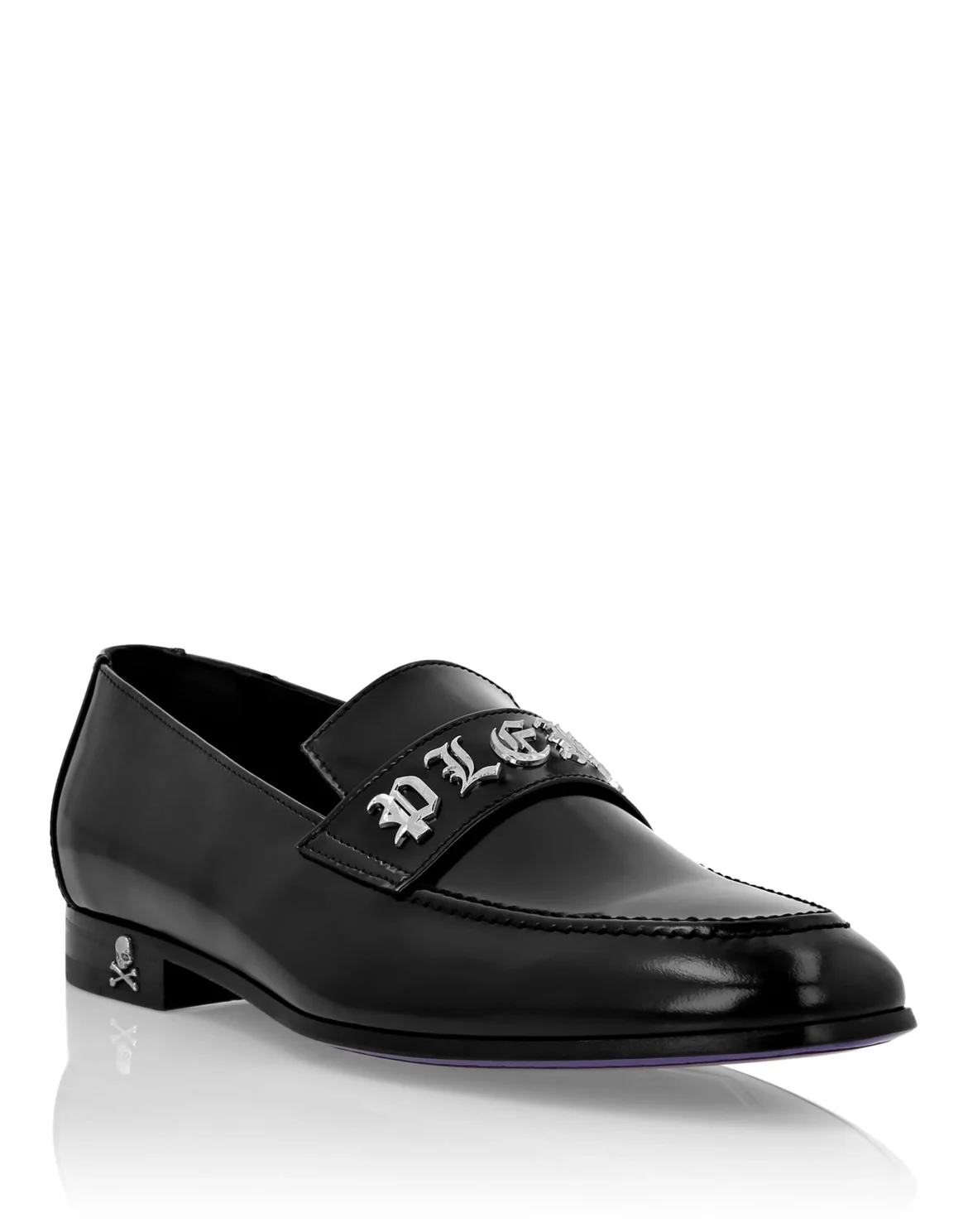 Leather Moccasin Gothic Plein, цвет: Черный