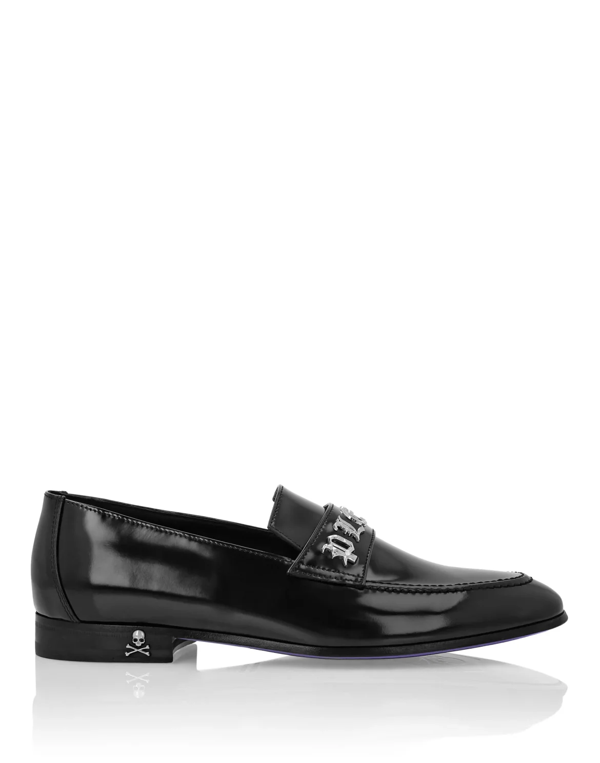 Leather Moccasin Gothic Plein, цвет: Черный