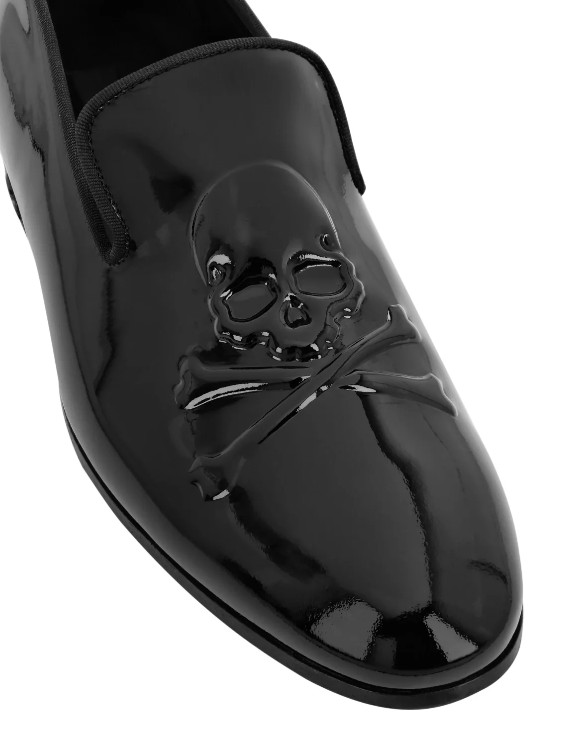 Patent Leather Loafers Skull&Bones, цвет: Черный