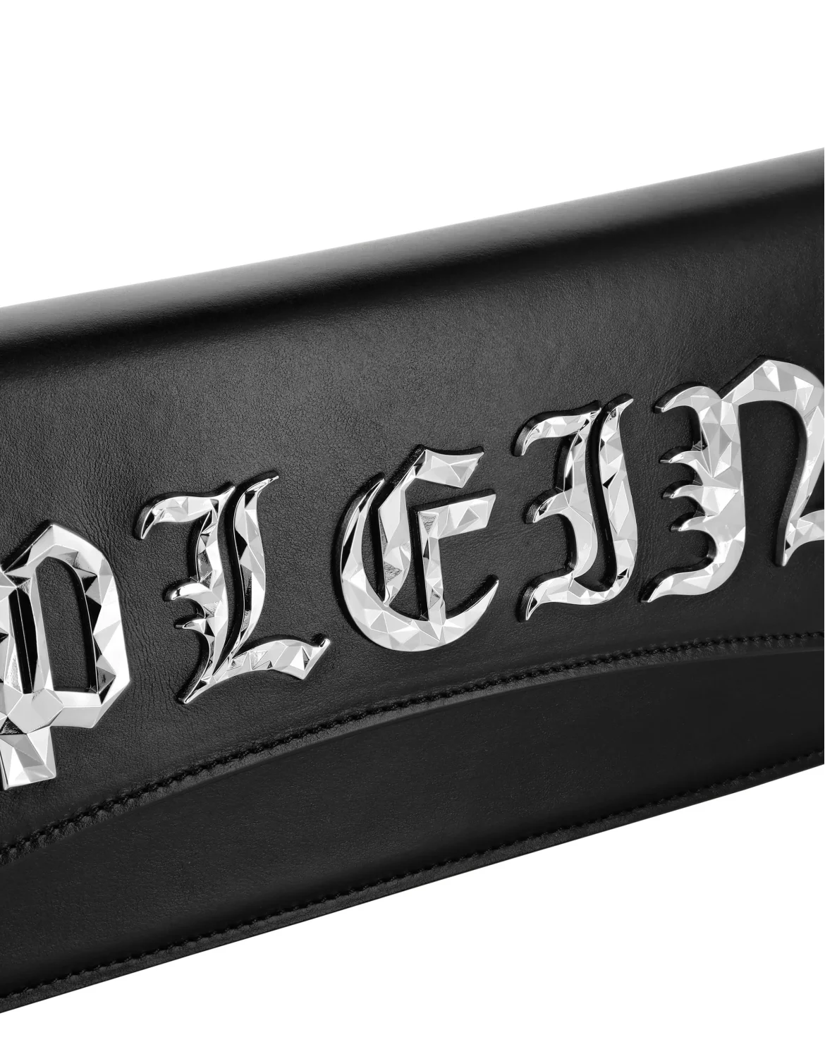 Nappa Leather Baguette Gothic Plein, цвет: Черный